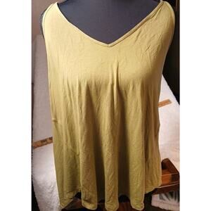 Lululemon Size 12 Olive Green Open Back Y Strap Flowy Workout Tank Top